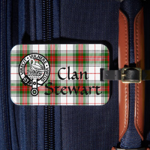 Étiquette À Bagage Balise Clan Stewart Tartan Crest Luggage