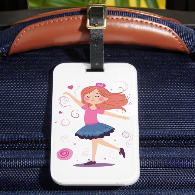 Étiquette À Bagage Balise Dancing Princess Ballerina Luggage pour fil (Insitu Rectoal 2)
