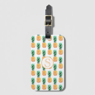 Étiquette À Bagage Balise de bagage à ananas tropical