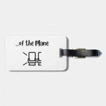 Balise de bagage acrylique "Je ne peux pas attendr