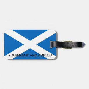 Étiquette À Bagage Balise de bagage avec drapeau d'Ecosse
