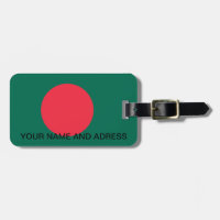 Balise de bagage avec drapeau du Bangladesh
