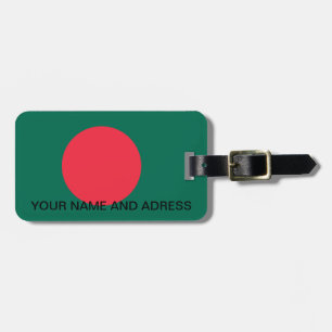 Étiquette À Bagage Balise de bagage avec drapeau du Bangladesh