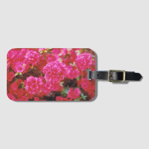 Étiquette À Bagage Balise de bagage avec insertion de carte et fleurs