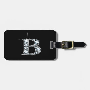 Étiquette À Bagage Balise de bagage B "Diamond Bling"