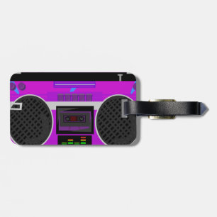 Étiquette À Bagage Balise de bagage Boombox des années 80 Radical