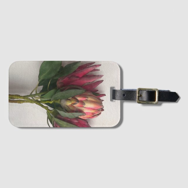 Étiquette À Bagage Balise de bagage Bouquet Protea (Devant Horizontal)