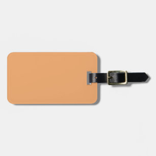 Étiquette À Bagage Balise de bagage Brown et orange Pastel à deux ton