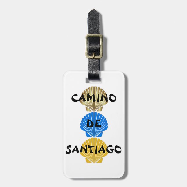 Étiquette À Bagage Balise de bagage Camino de Santiago (Devant Vertical)