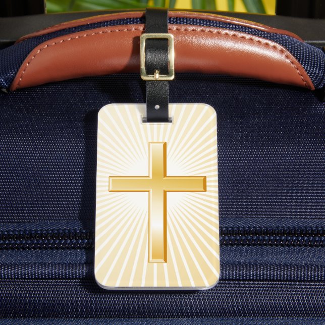 Étiquette À Bagage Balise de bagage Christian Cross (Insitu Rectoal 2)