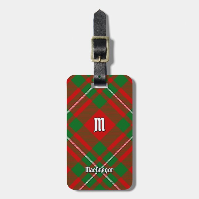 Étiquette À Bagage Balise de bagage Clan Gregor Tartan (Devant Vertical)
