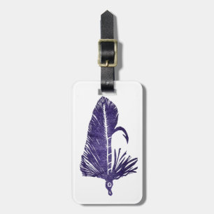 Étiquette À Bagage Balise de bagage classique pour la truite violette