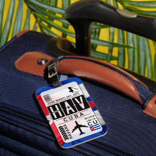 Étiquette À Bagage Balise de bagage Cuba Havana HAV