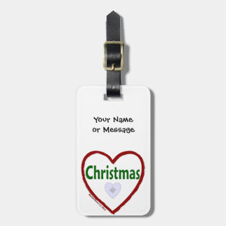 Étiquette À Bagage Balise de bagage d'amour de Noël