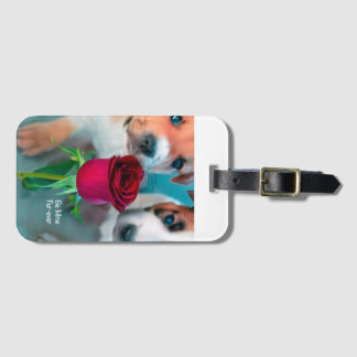 Étiquette À Bagage Balise de bagage d'amour pour le chiot