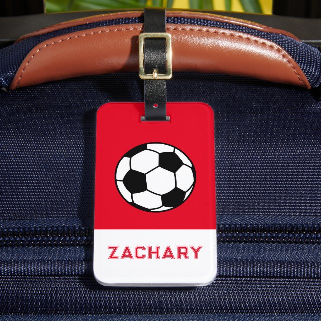Étiquette À Bagage Balise de bagage de balle de soccer mignonne (Insitu Rectoal 2)