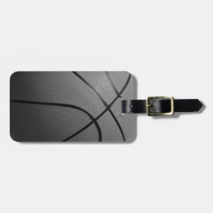 Étiquette À Bagage Balise de bagage de basketball noir blanc