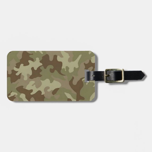 Étiquette À Bagage Balise de bagage de camouflage personnalisé (Devant horizontal)
