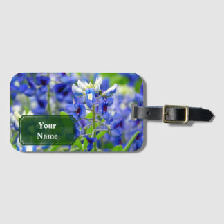Étiquette À Bagage Balise de bagage de fleurs de bleuets du Texas cus