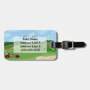 Étiquette À Bagage Balise de bagage de golf