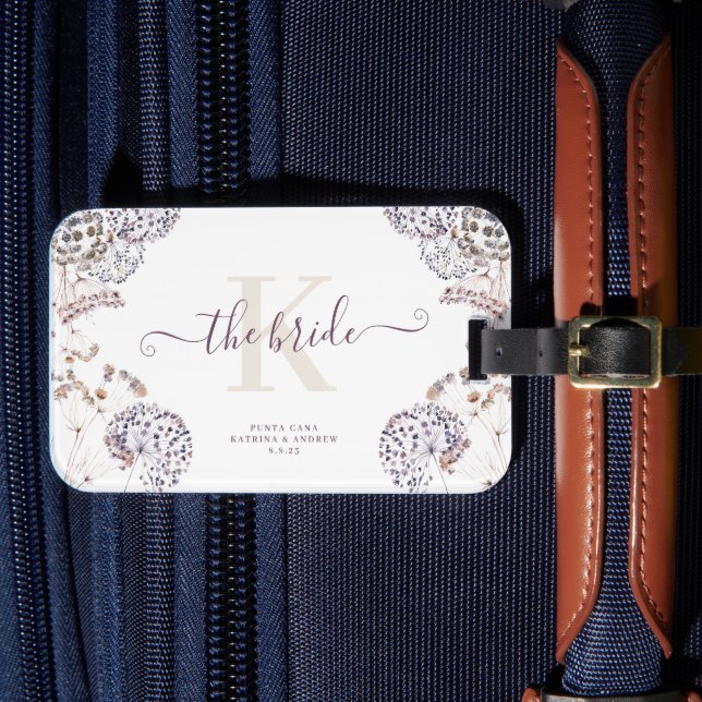Étiquette À Bagage Balise de bagage de mariée Boho (Insitu Rectoal 4)