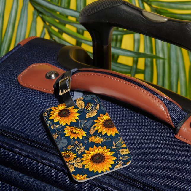 Étiquette À Bagage Balise de bagage de sérénité de tournesol (Insitu Rectoal 1)