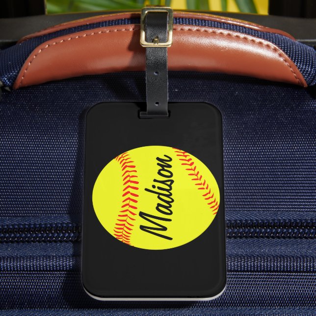 Étiquette À Bagage Balise de bagage de softball personnalisée (Insitu Rectoal 2)