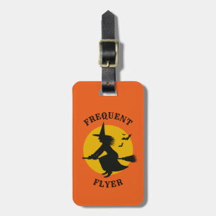 Étiquette À Bagage Balise de bagage de sorcière d'Halloween