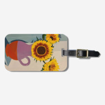 Balise de bagage de tournesol