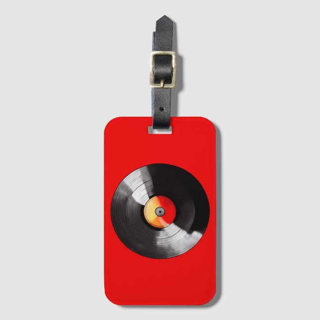 Étiquette À Bagage Balise de bagage de vinyle (Devant Vertical)