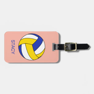 Étiquette À Bagage Balise de bagage de volley-ball sport personnalisé