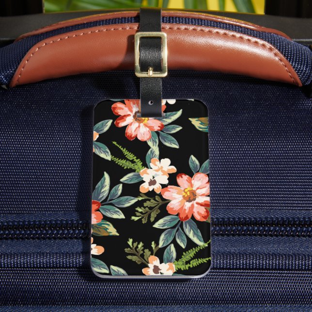 Étiquette À Bagage Balise de bagage de voyage de l'Hibiscus tropical (Insitu Rectoal 2)