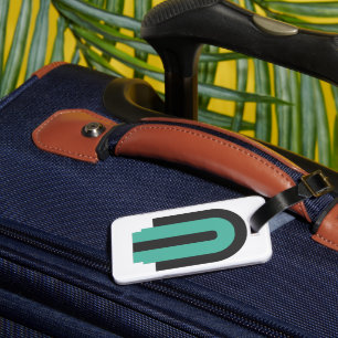 Étiquette À Bagage Balise de bagage double face du logo Arberor