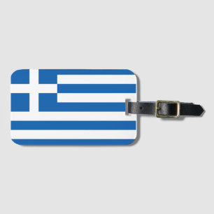 Étiquette À Bagage Balise de bagage drapeau de la Grèce