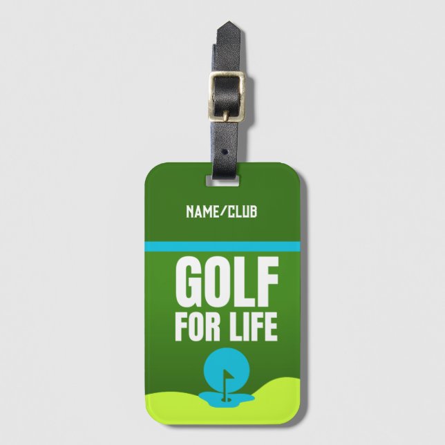 Étiquette À Bagage Balise de bagage du club de golf customisé (Devant Vertical)