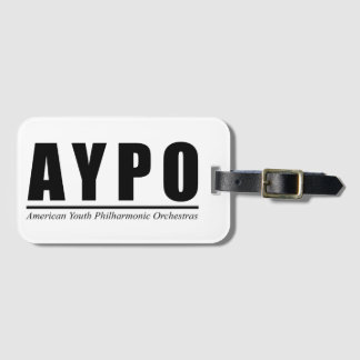 Étiquette À Bagage Balise de bagage du logo AYPO (noir)
