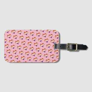 Étiquette À Bagage Balise de bagage du Motif du coeur de la fierté le