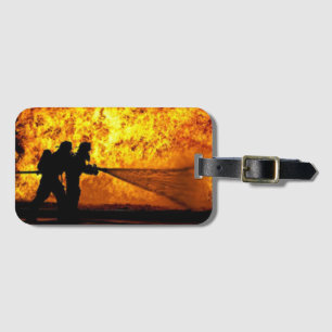 Étiquette À Bagage Balise de bagage du pompier