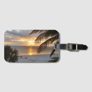 Étiquette À Bagage Balise de bagage en acrylique Sunset Beach