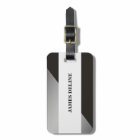 Balise de bagage en argent simple et élégante Grey