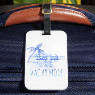 Étiquette À Bagage Balise de bagage en mode Vacay