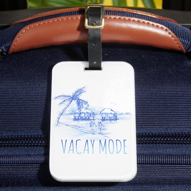 Étiquette À Bagage Balise de bagage en mode Vacay (Insitu Rectoal 2)