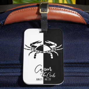 Étiquette À Bagage Balise de bagage en noir et blanc pour le symbole 