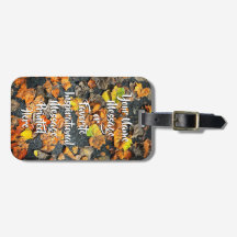 Balise de bagage "Feuilles d'automne"