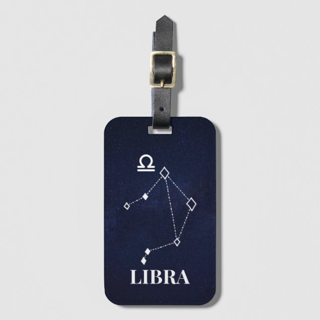 Étiquette À Bagage Balise de bagage Libra Constellation (Devant Vertical)