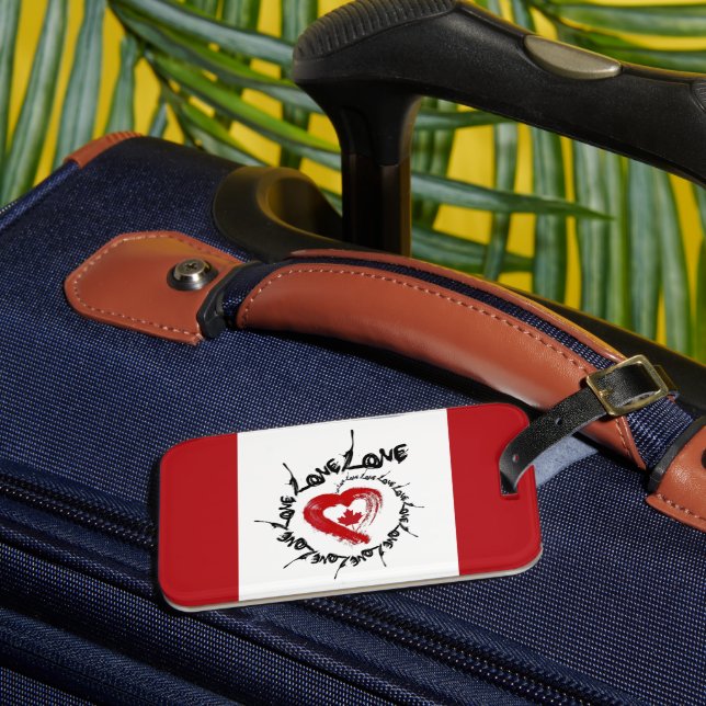 Étiquette À Bagage Balise de bagage Love Canada (Insitu Rectoal 3)