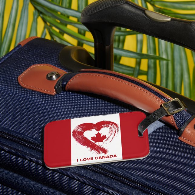 Étiquette À Bagage Balise de bagage Love Canada (Insitu Rectoal 3)