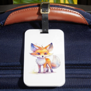 Étiquette À Bagage Balise de bagage mignonne Baby Fox