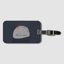 Balise de bagage non solitaire drôle (gris)