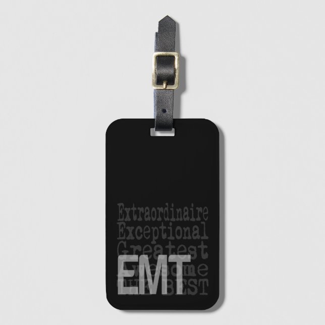 Étiquette À Bagage Balise de bagage ordinaire EMT (Devant Vertical)